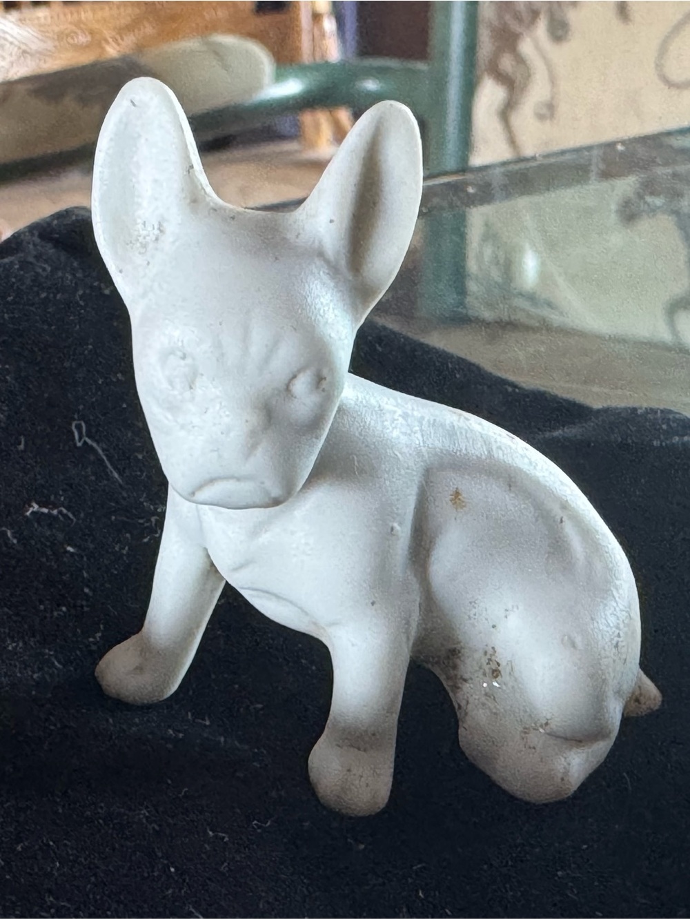 Antique French Bulldog Boston Terrier Circa Germany 1900 Unglazed Dog